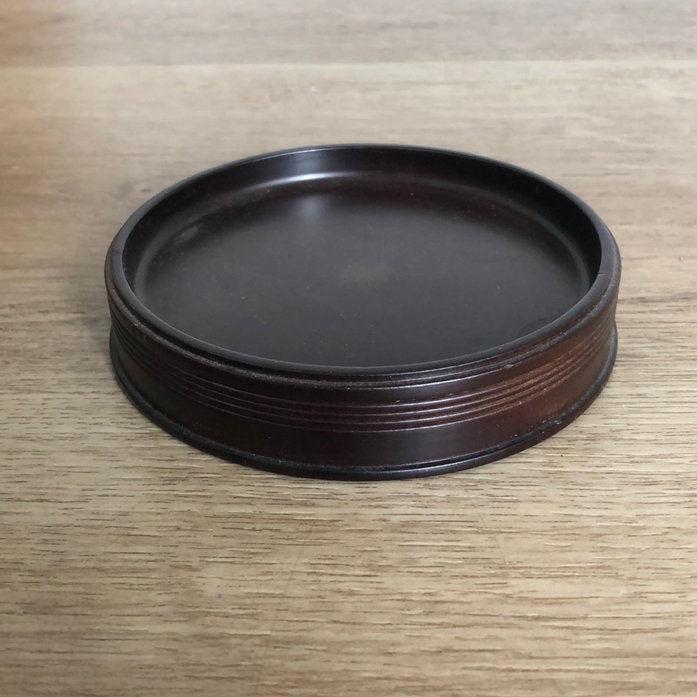 Wooden Candle Decorative Dish